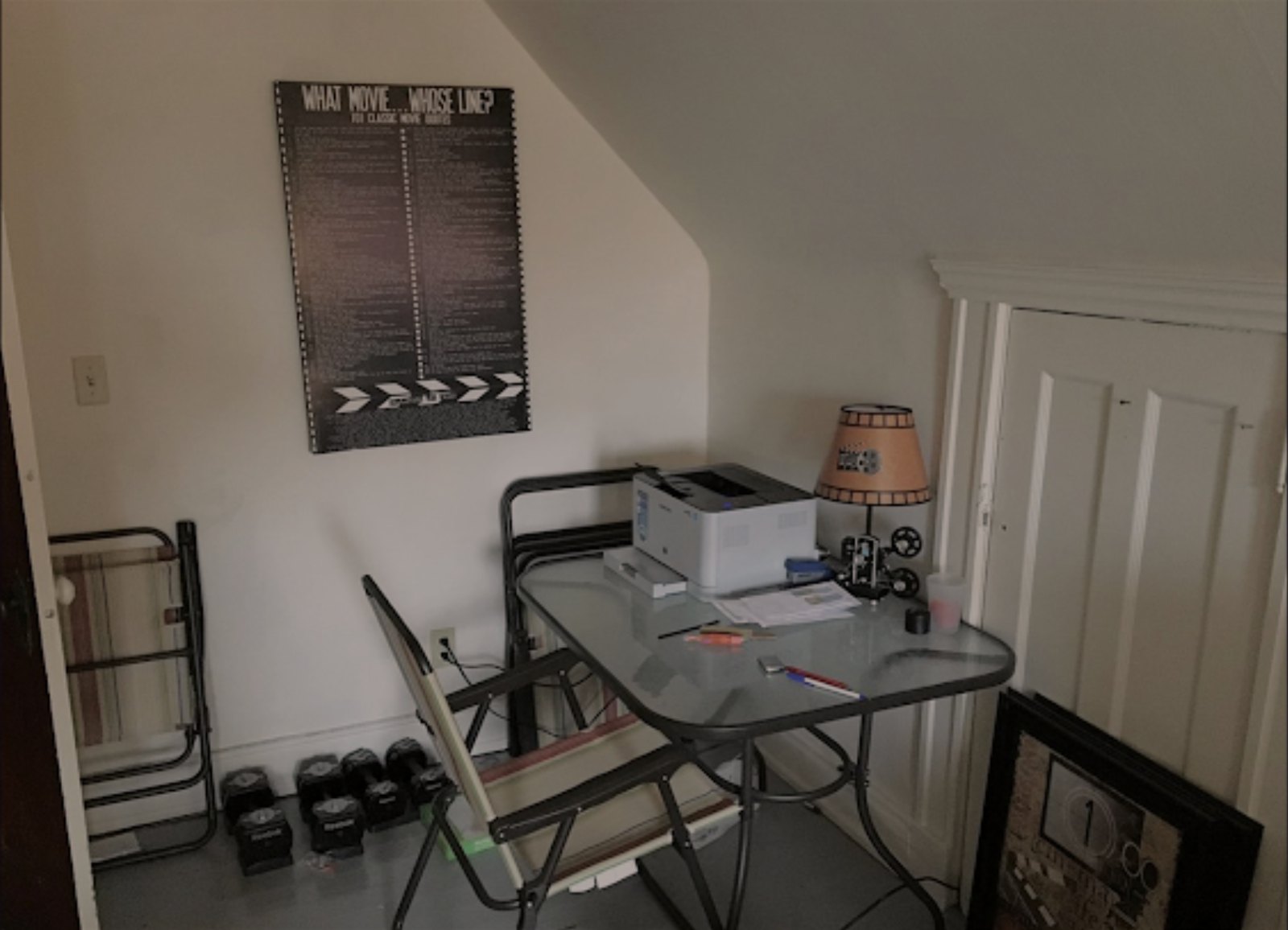 Chronicle Cinema's first office, in an apartment, 2014