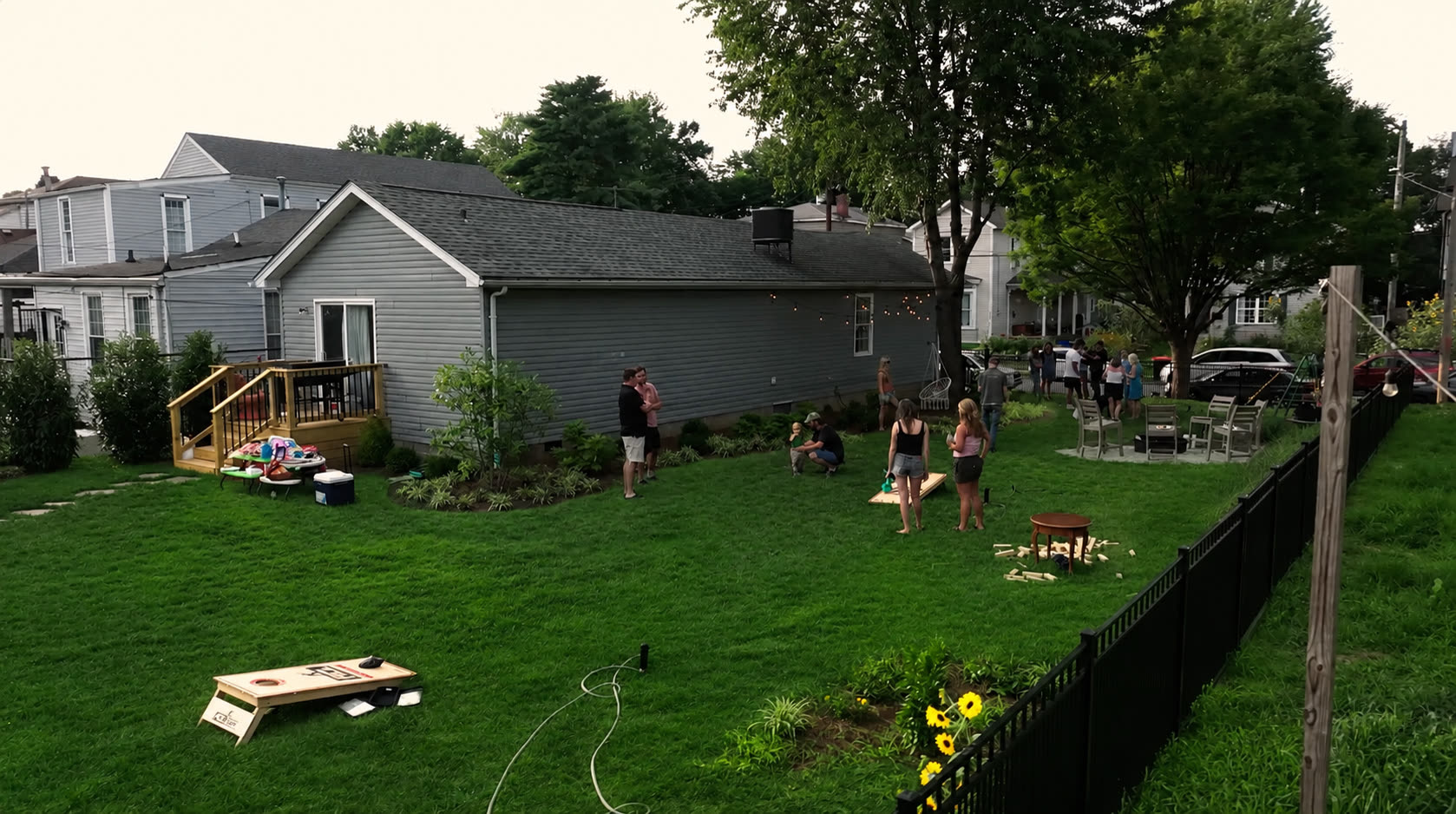 The same backyard after the Second Nature build