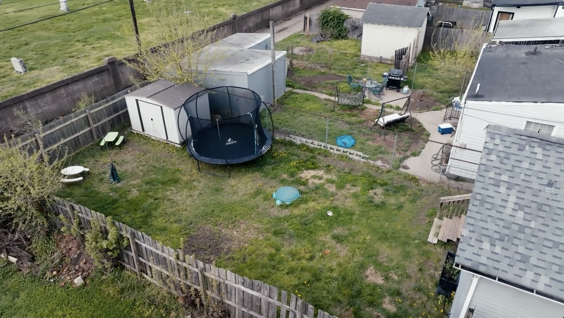 Backyard before the Second Nature build