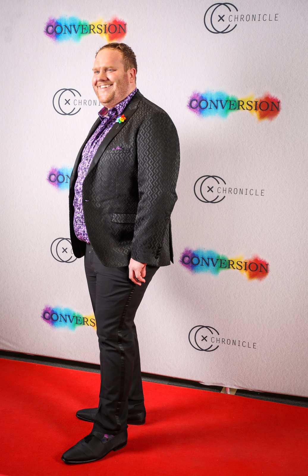 On the red carpet with Zach Meiners at the New York Conversion movie premiere at the SAG-Aftra Robin William's Center.