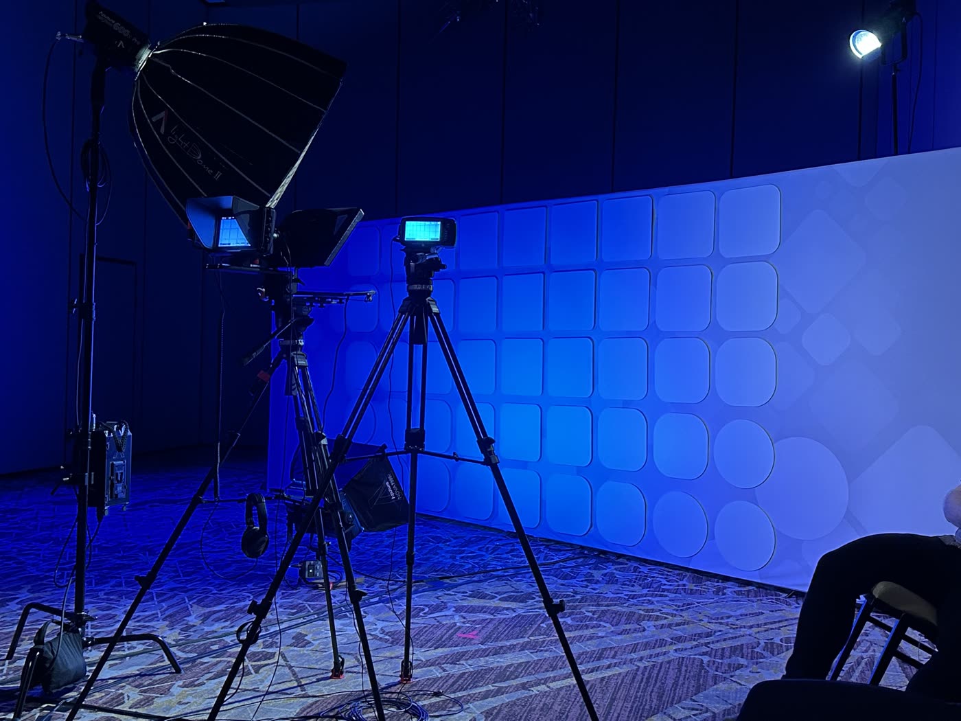 Behind the scenes at the HP roadshow pop-up studio in Los Angeles, CA