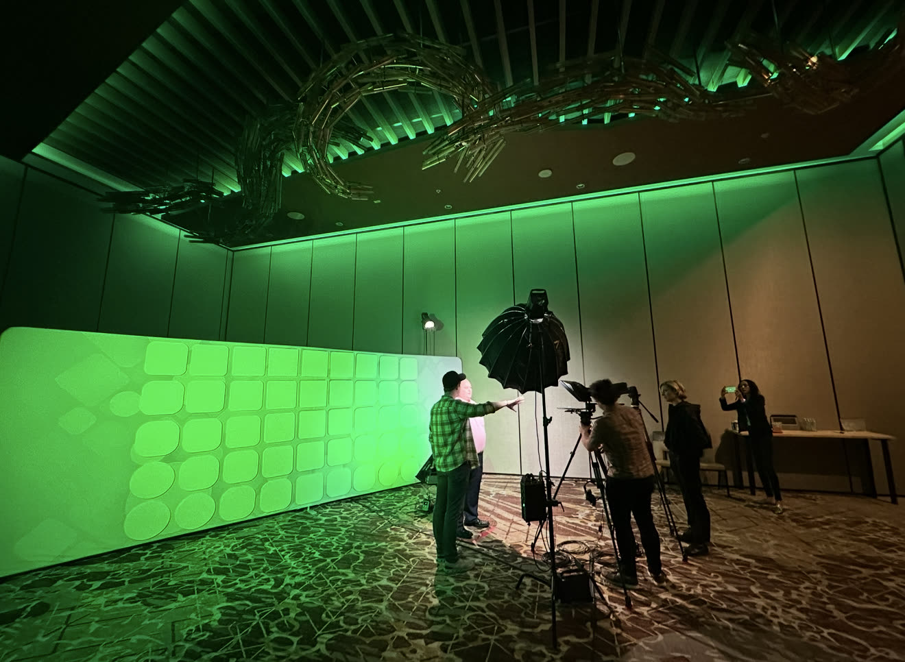 Behind the scenes at the HP roadshow pop-up studio in Los Angeles, CA